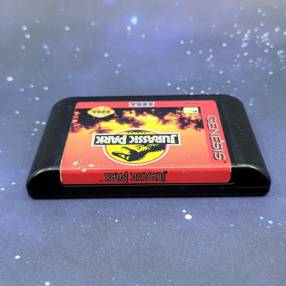 Jurassic Park Sega Genesis Video Game Cartridge 16-Bit Retro 670-3431 Authentic